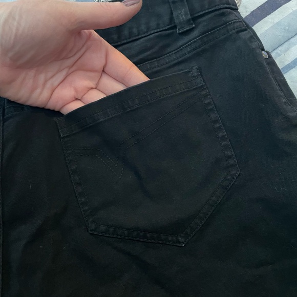 Rafaella Sports Classic black shorts size 12 cotton spandex stretch four pocket - Picture 8 of 14